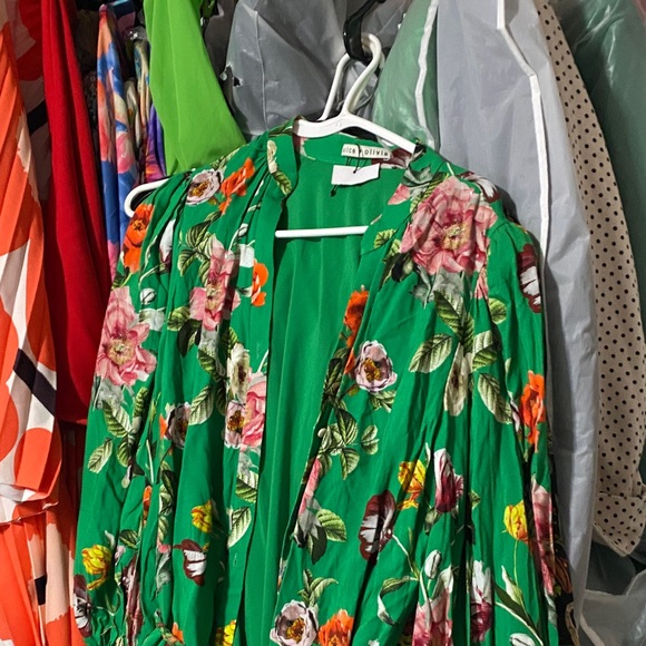 Alice + Olivia Tops - Alice + Olivia Green and Red Dress